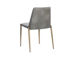Renee Stackable Dining Chair - Belfast Heather Grey / Bravo Metal