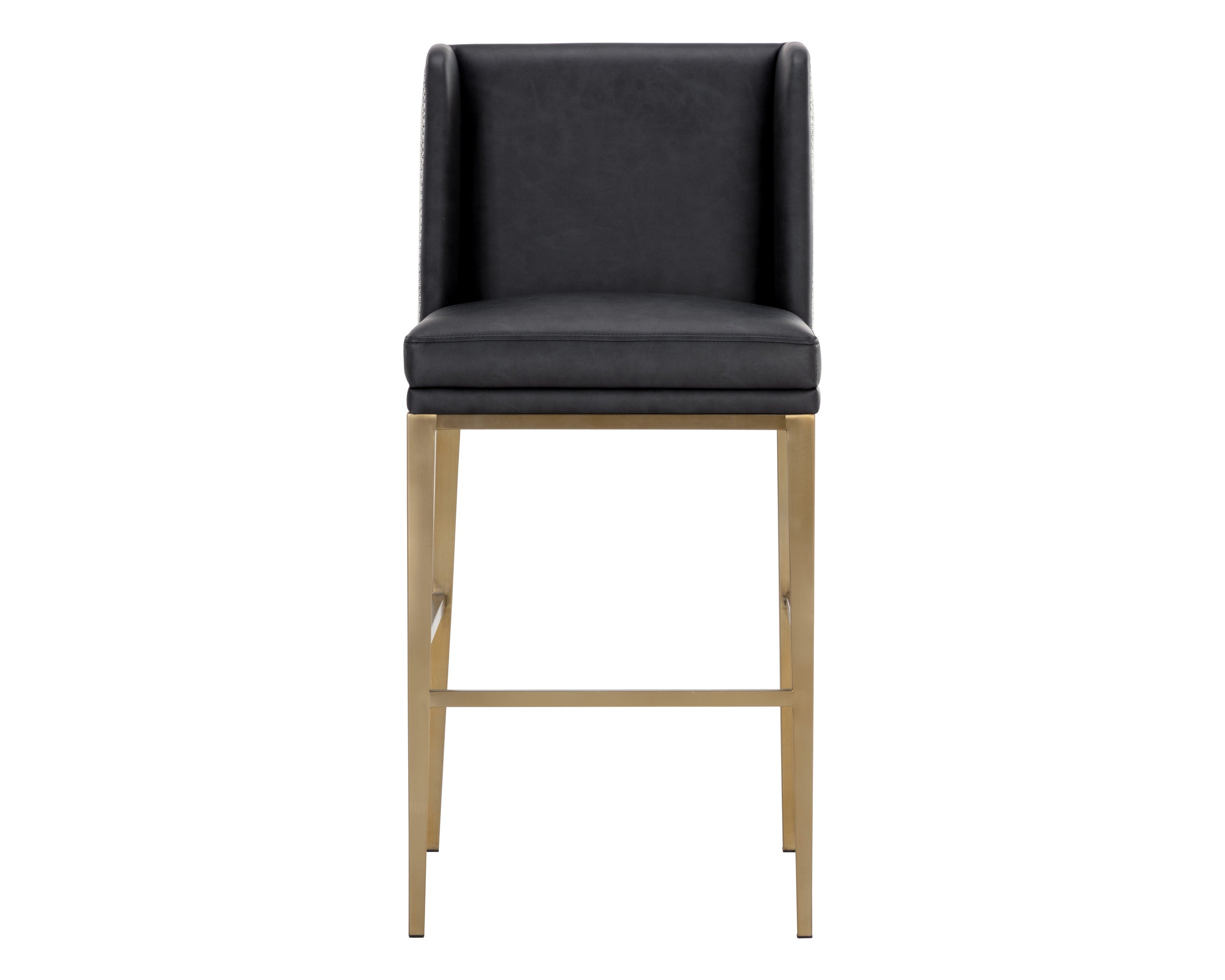 Joplin Barstool - Milliken Charcoal / Vera White Pepper