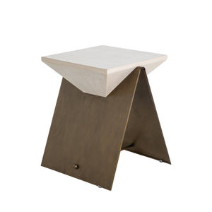 Gabby - Cornet Steel Rectangle Waterfall Side Table - SCH-170115