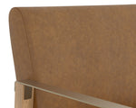 Earl Lounge Chair - Rustic Oak  Ludlow Sesame Leather