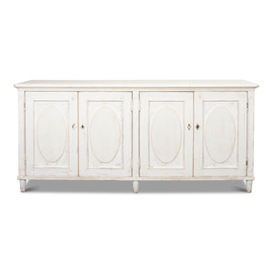 Sarreid Ltd Whitewash Ribbon Sideboard - 40381