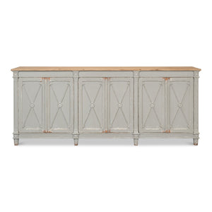 Sarreid Ltd Marksman Sideboard Antique Muted Grey - 40426-4