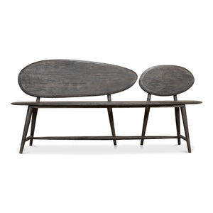 Sarreid Ltd Pebble Bench - 40653
