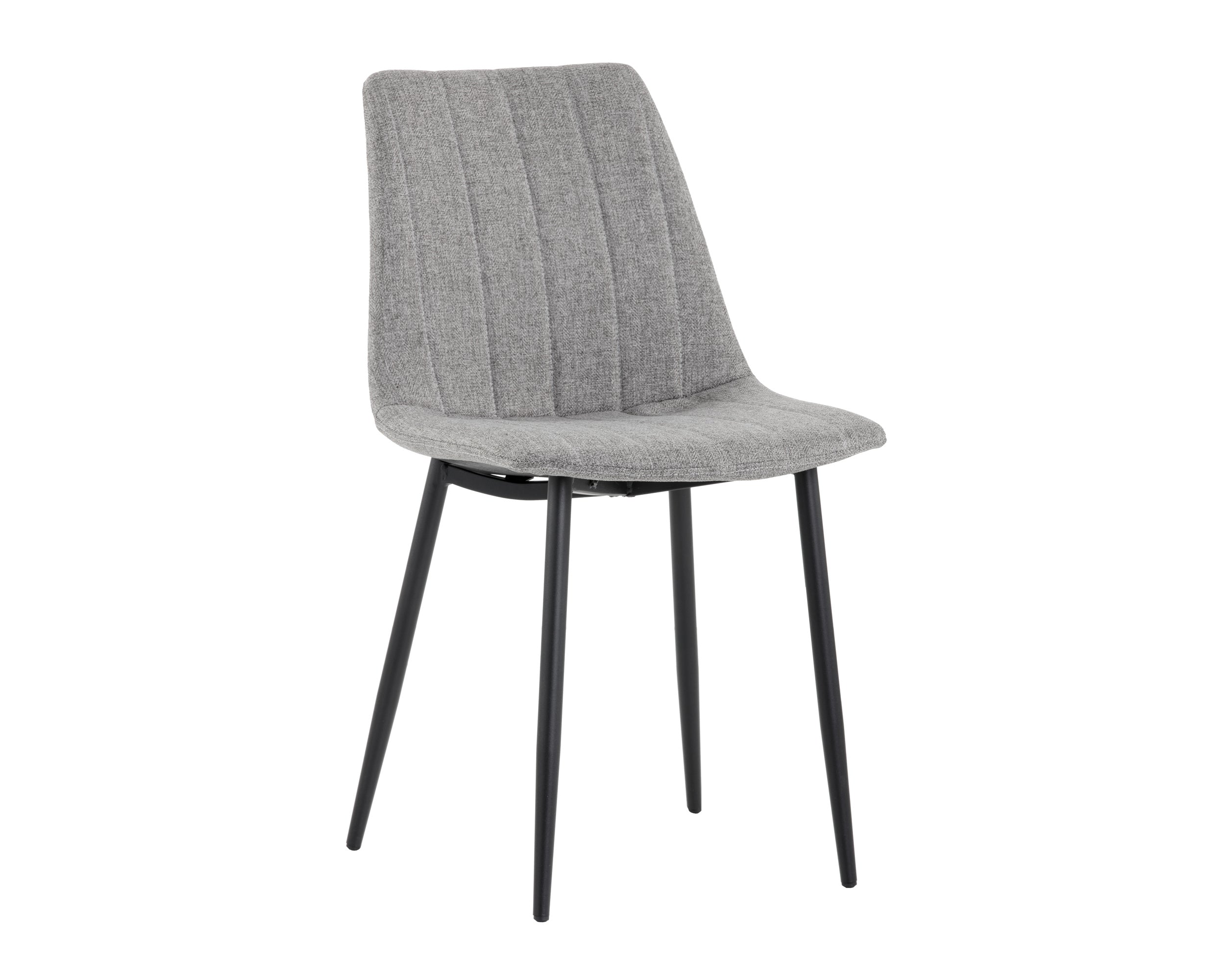 Drew Dining Chair - Black  Light Grey
