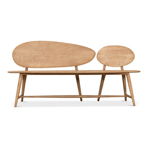 Sarreid Ltd Pebble Bench - 40737