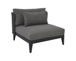 Ibiza Armless Chair - Charcoal  Gracebay Grey