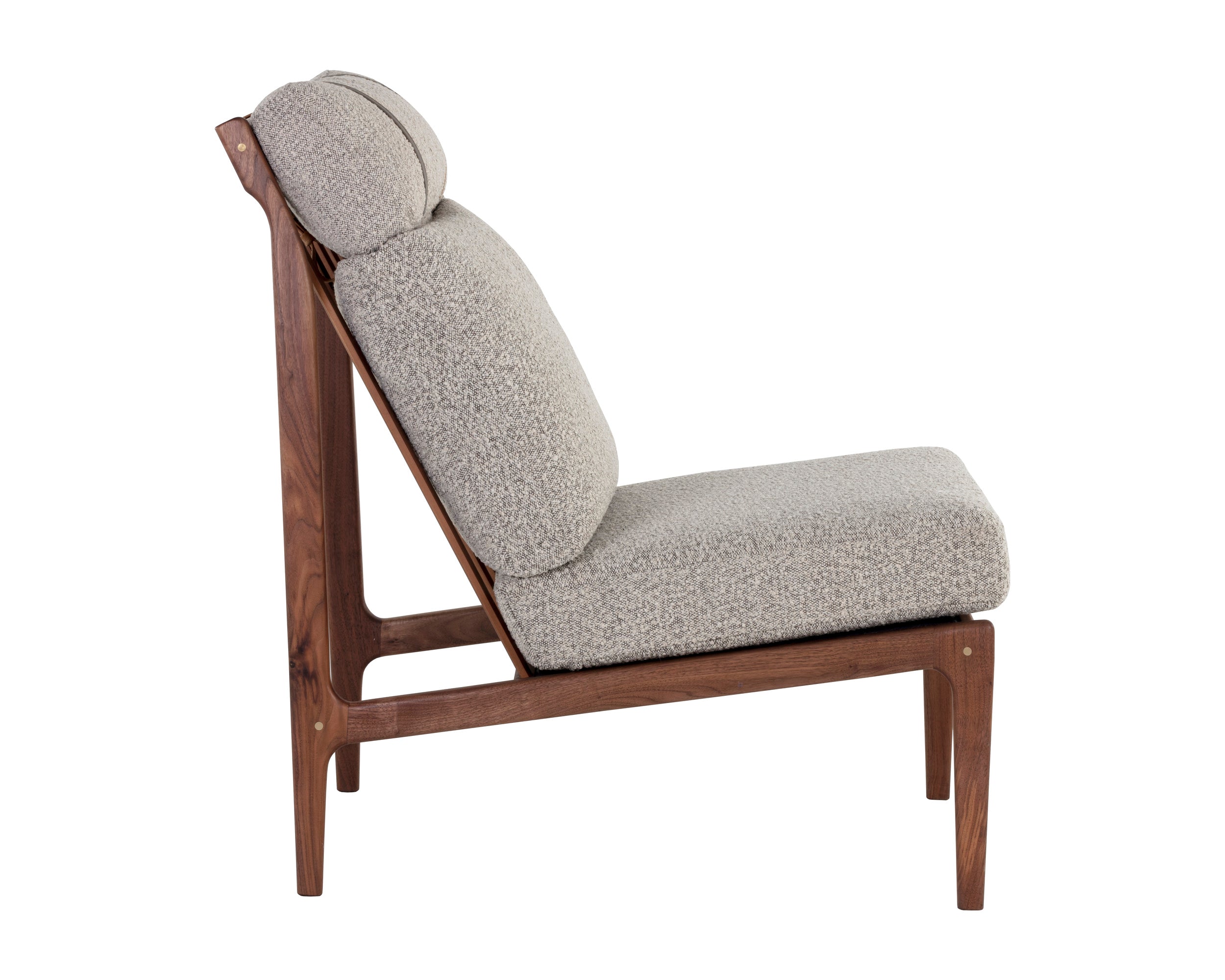 Elanor Lounge Chair - Walnut  Altro Cappuccino