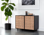 Omari Sideboard - Suede Light Tan Leather