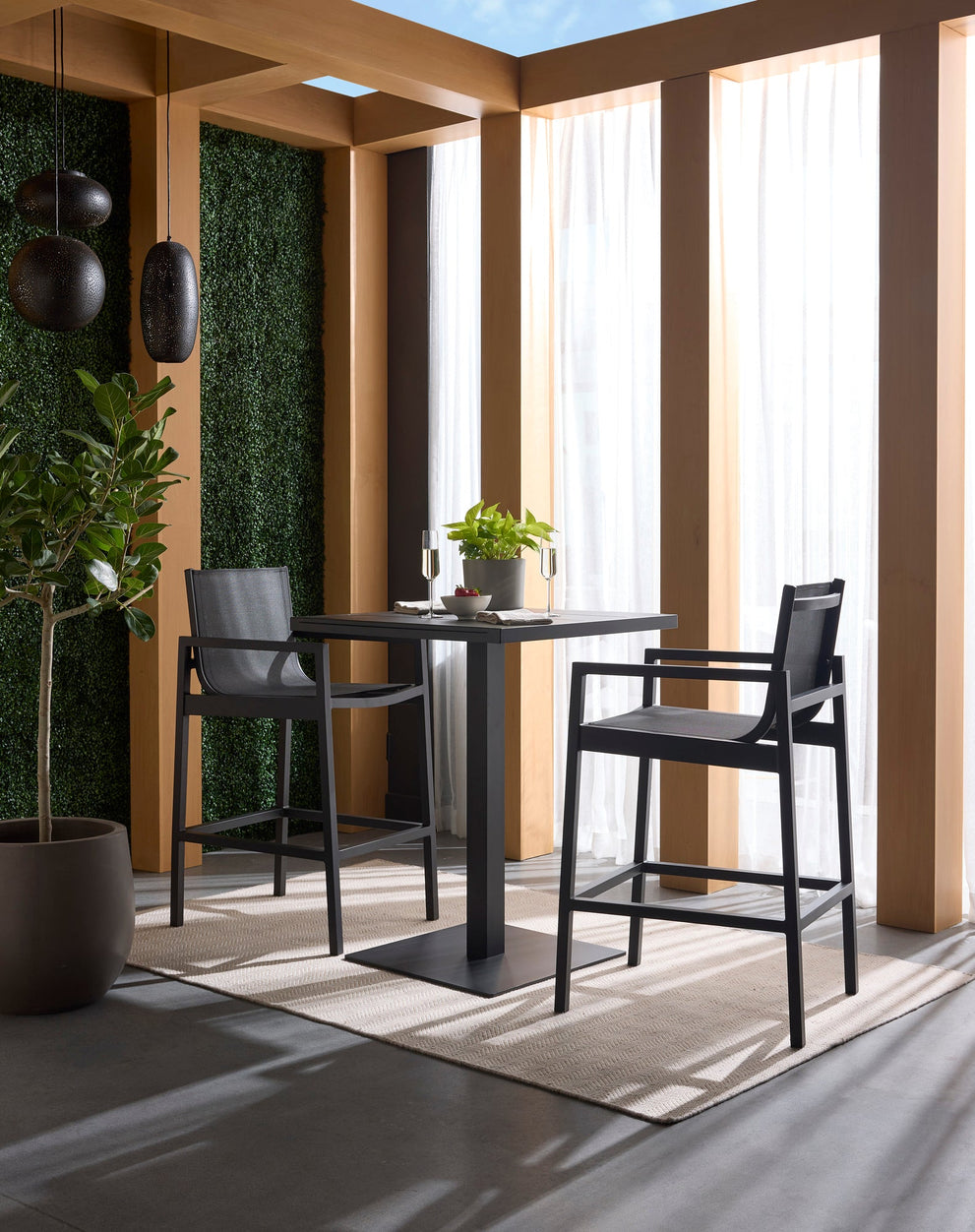 Merano Bar Table - Black