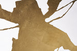 Fractured Fix - 40" X 60"  Gold Floater Frame