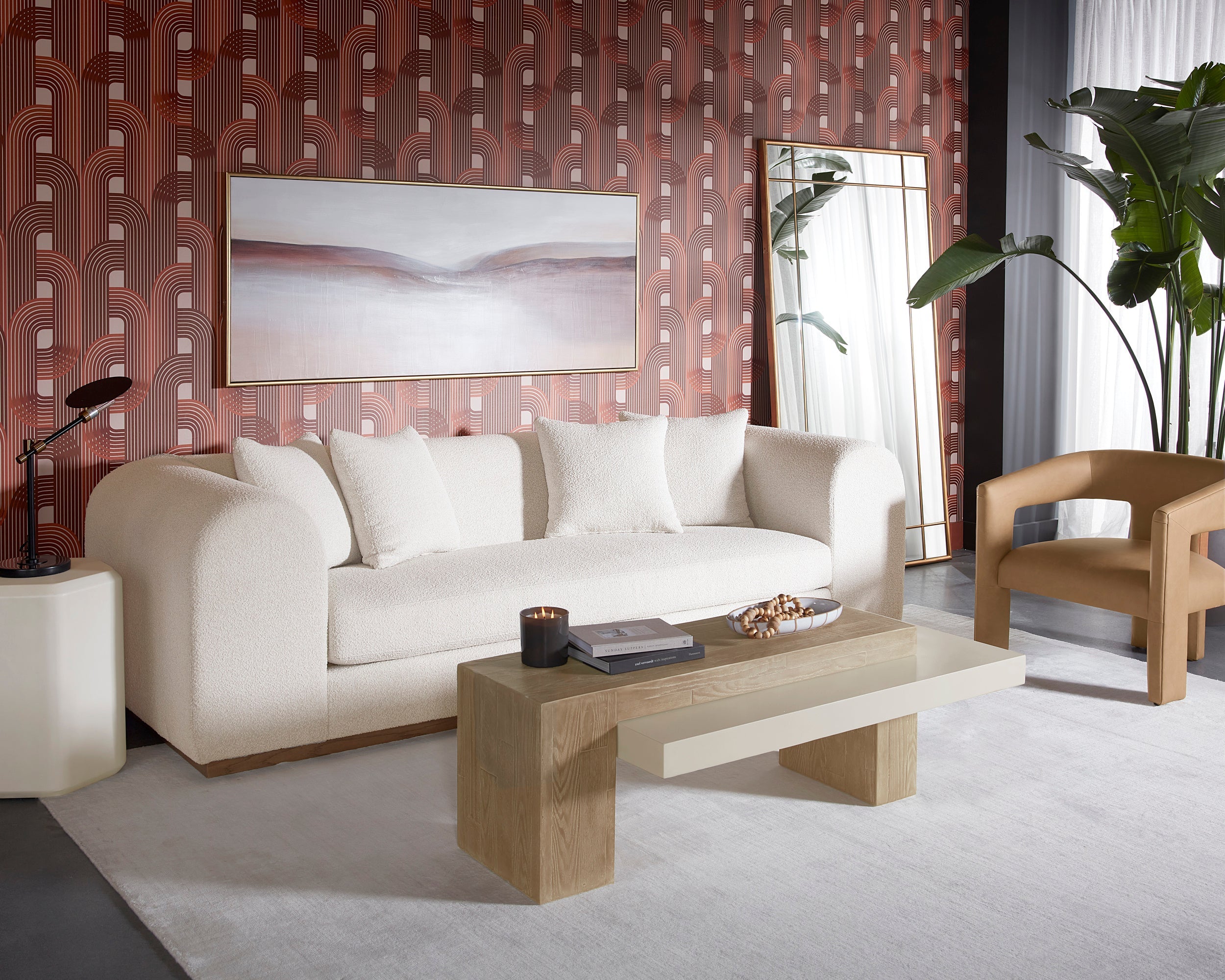 Herriot Coffee Table - Light Brown / Summer Sand