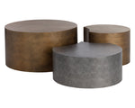 Neo Coffee Tables (Set Of 3) - Antique Brass