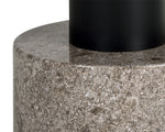 Monaco Coffee Table - Black  Grey Marble / Raw Umber