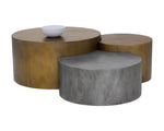 Neo Coffee Tables (Set Of 3) - Antique Brass
