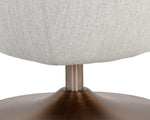 Carine Swivel Lounge Chair - Mina Taupe