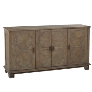 Gabby - Rhodes Oak Cabinet - 3 Drawers, Charcoal - SCH-155890