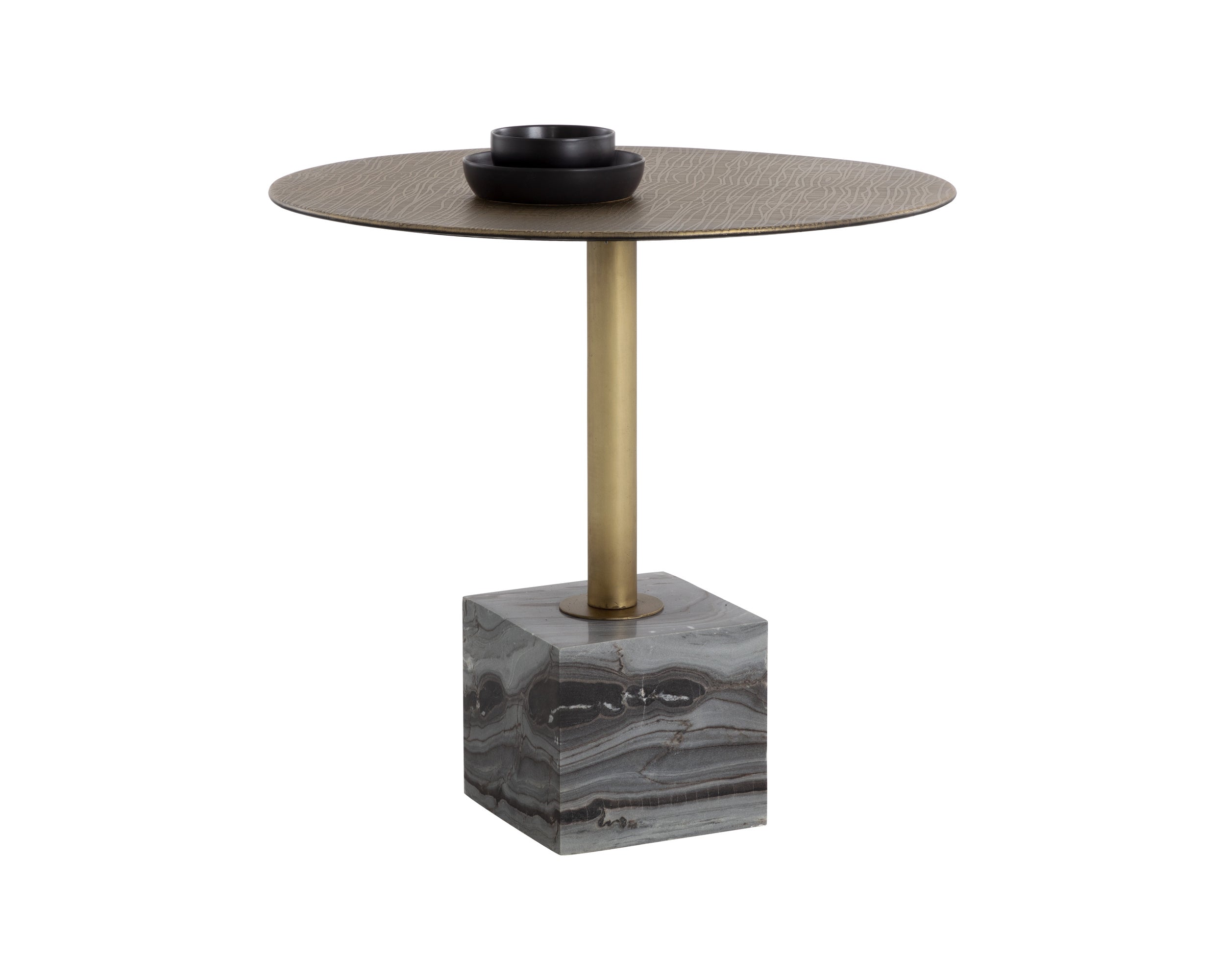 Kata Bistro Table - 32"  Grey Marble