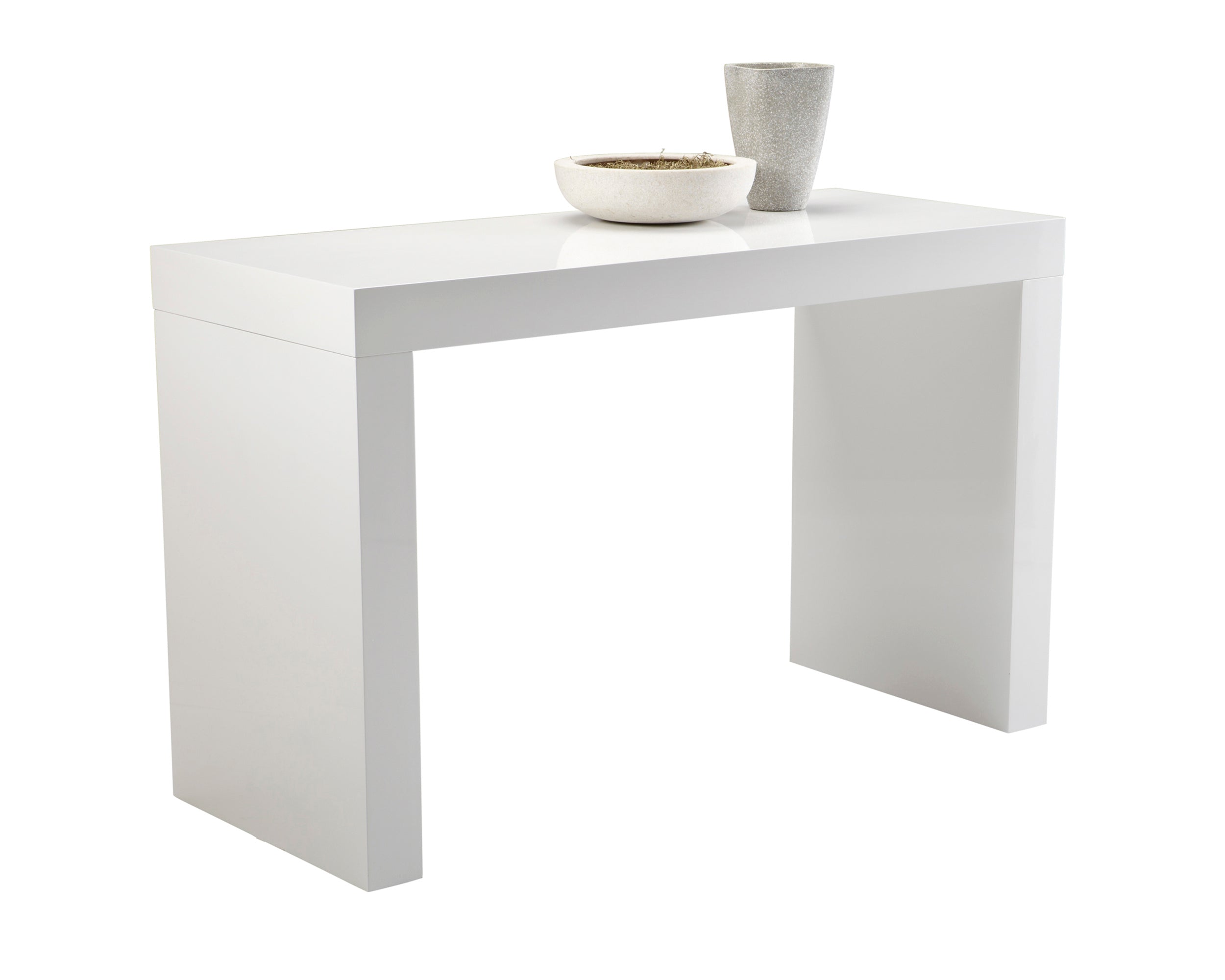 Faro Counter Table - High Gloss White
