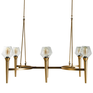 Gabby - Kimbrell Metal Matte Antique Brass Chandelier - SCH-175364