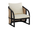 Palermo Lounge Chair - Charcoal  Stinson Cream