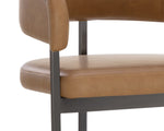 Marris Barstool - Gunmetal  Milliken Cognac