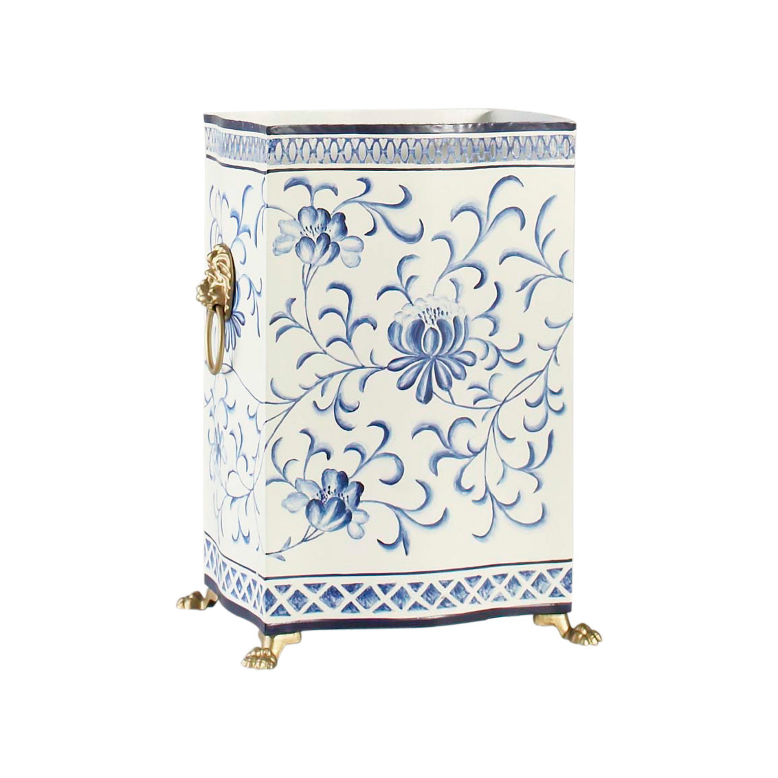 Chelsea House Blue and White Wastebasket - Thumbnail 2