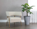 Maestro Lounge Chair - Dove Cream