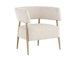 Maestro Lounge Chair - Dove Cream