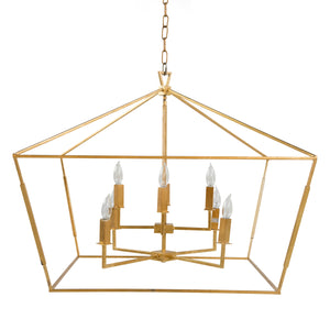 Gabby - Adler Metal Vintage Gold Chandelier - 32.5 in. D x 26.5 in. H - SCH-153425