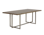 Jade Dining Table - Antique Silver  Ash Grey