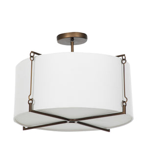 Gabby - Theresa Metal Matte Bronze Semi-Flush Mount - SCH-170565