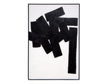 Building Blocks - 48" X 72"  Black Floater Frame