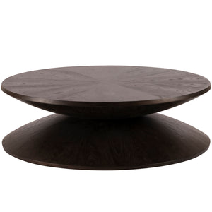 Gabby - Reid Wood Round Pedestal Coffee Table - SCH-175436