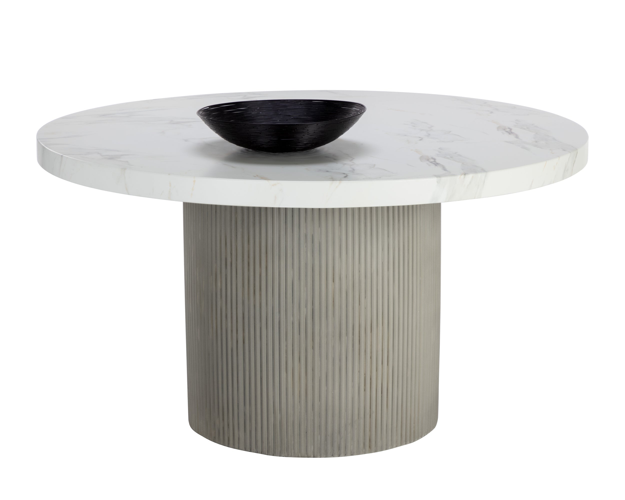 Nicolette Dining Table - 55"  Marble Look