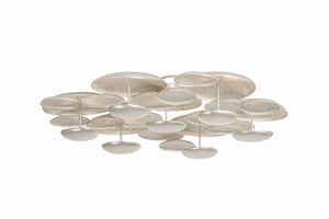 Corbett Lighting - Fistral Semi Flush - Textured Warm Silver Leaf - 522-59-TWL