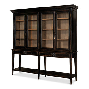 Sarreid Ltd Beacon Hill Display Case Ebony - 52659