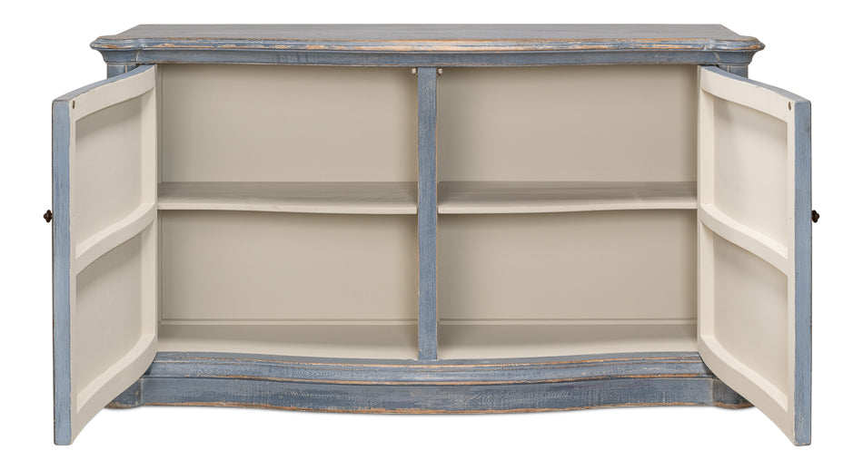 Sarreid Ltd Columns Bowfront Sideboard - Thumbnail 4