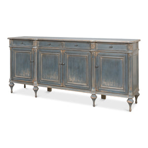 Sarreid Ltd Lilac Sideboard Blue Finish - 52760
