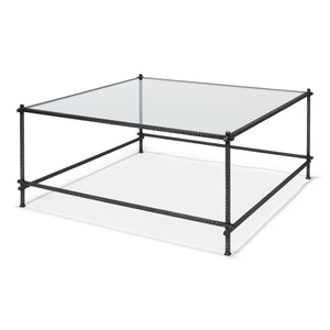 Sarreid Ltd Serrated Edge Iron Coffee Table - 52772