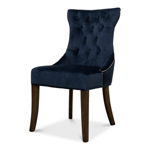 Sarreid Ltd Sophie Side Chair Blue Velvet - 53038