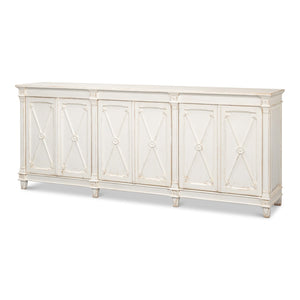 Sarreid Ltd Marksman Sideboard Whitewash - 53046