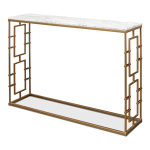 Sarreid Ltd Brass Gate Console Table - 53134