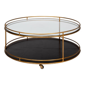 Sarreid Ltd Trolley Round Cocktail Table - 53138