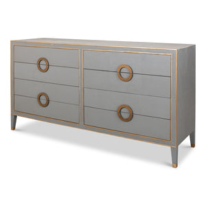 Sarreid Ltd Gabriella Chest Of Drawers Storm Grey - 53392