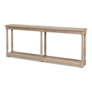 Sarreid Ltd Sierra Equestrian Console Table Barn Grey - 53628-I