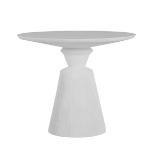 Summer Classics - Fisher Cast Stone Round Outdoor Table - Natural Stone - 1380101