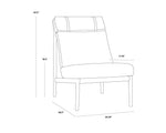 Elanor Lounge Chair - Walnut  Altro Cappuccino