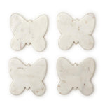 Two's Company Set of 4 Butterfly Marble Coasters