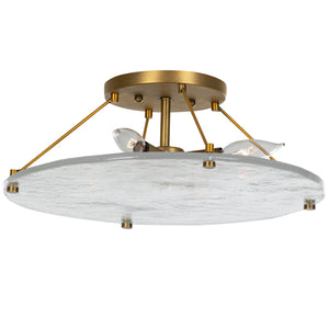 Gabby - Madison Metal Stained Gold Cast Glass Flush Mount - SCH-170500