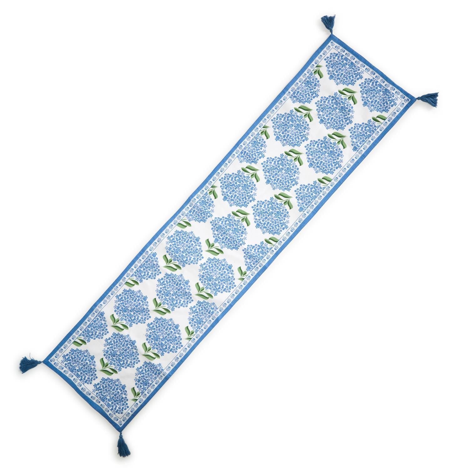 Two's Company Hydrangea Table Runner